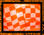Pearl Orange with checkered flag