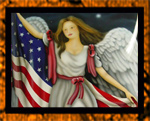 Angel with American Flag